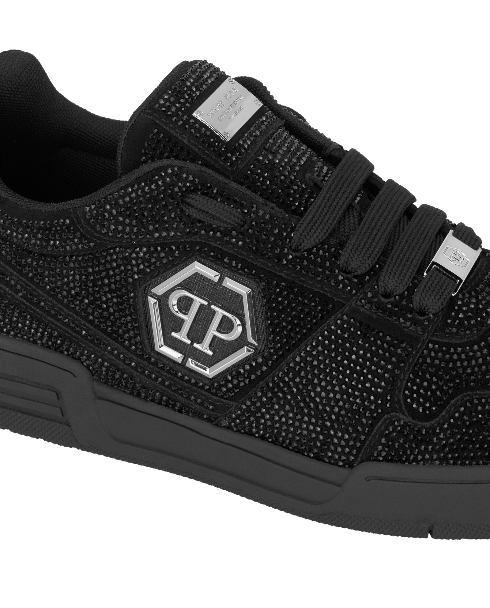 Czarne sneakersy z kryształkami P-Force 78 - Image #2