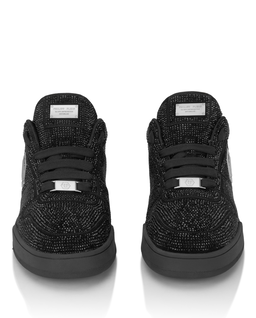 Czarne sneakersy z kryształkami P-Force 78 - Image #5