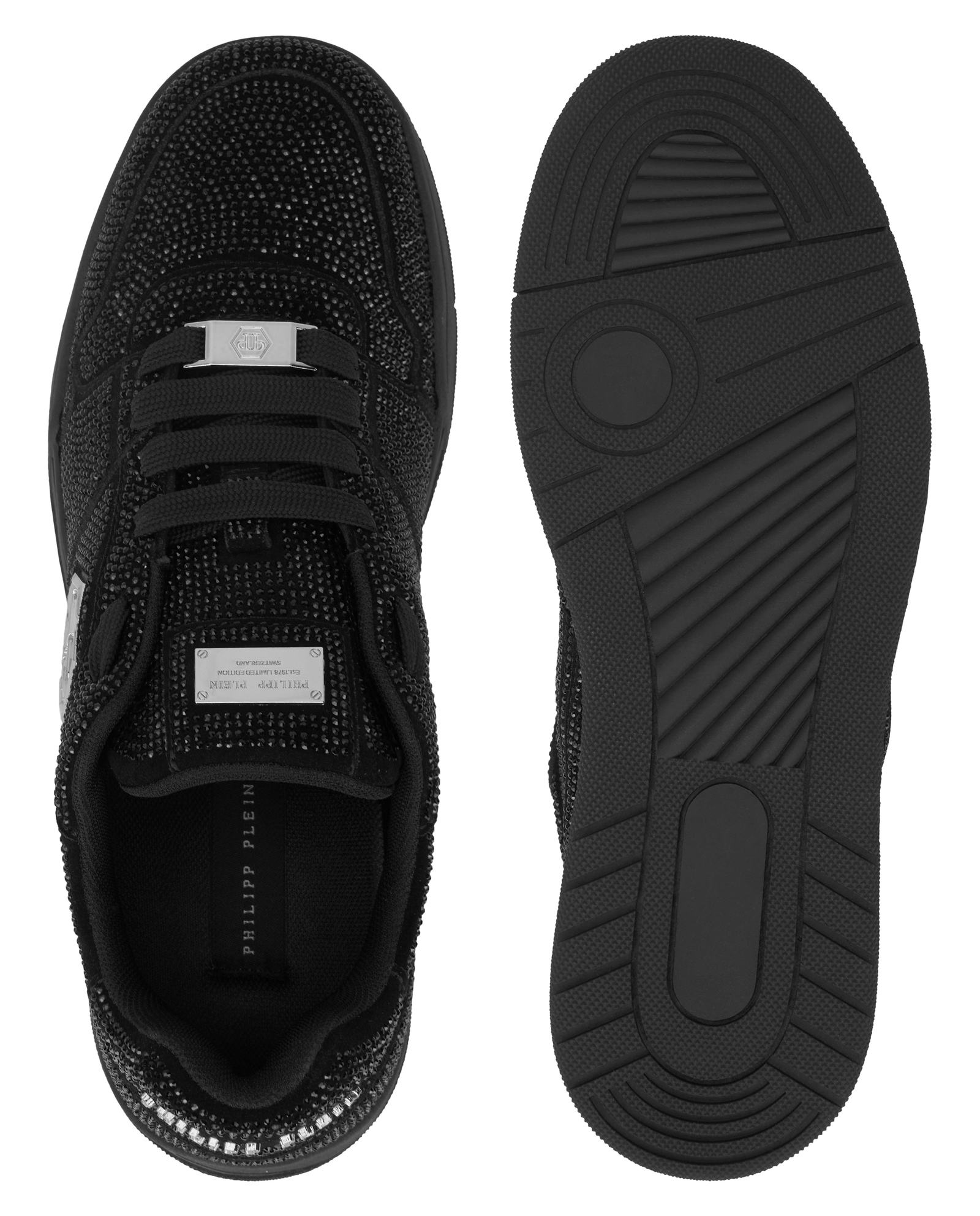 Czarne sneakersy z kryształkami P-Force 78 - Image #6