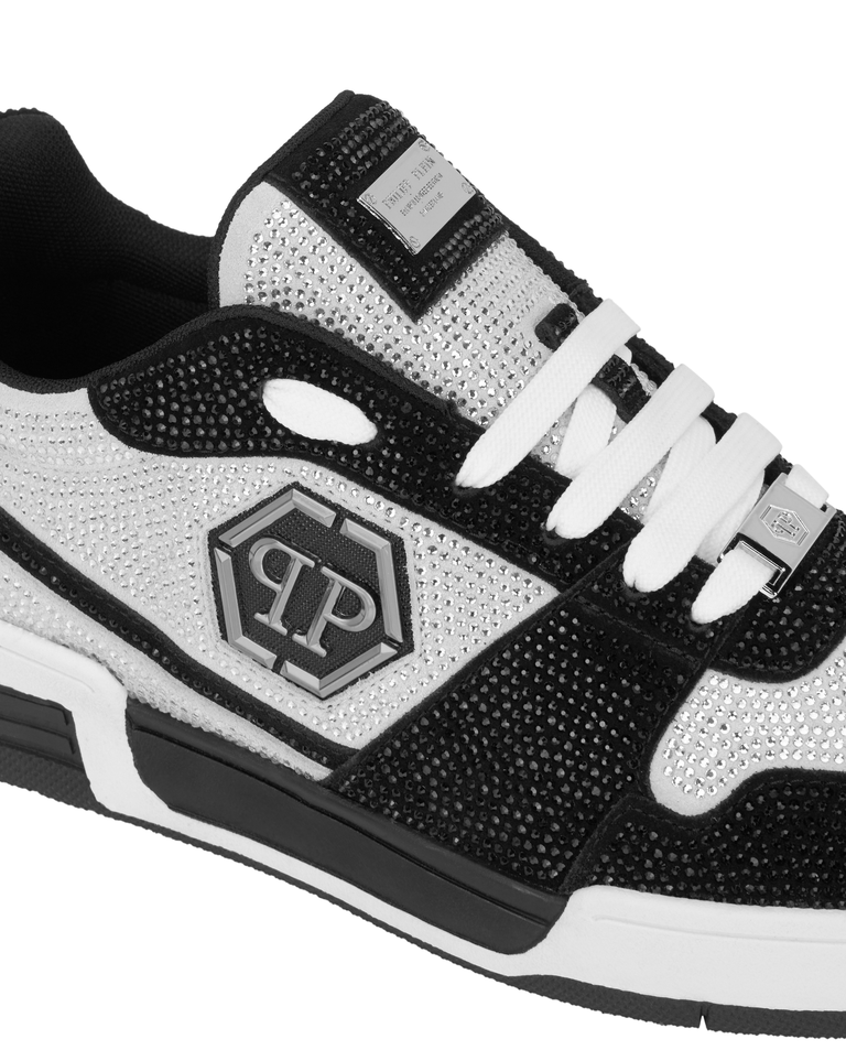 Biało-czarne sneakersy z kryształkami P-Force 78 - Image #2