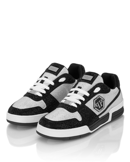 Biało-czarne sneakersy z kryształkami P-Force 78 - Image #3