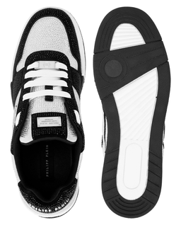Biało-czarne sneakersy z kryształkami P-Force 78 - Image #6