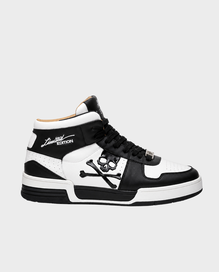 Biało-czarne sneakersy Hi-Top Notorius