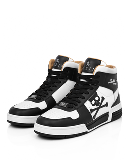 Biało-czarne sneakersy Hi-Top Notorius - Image #2