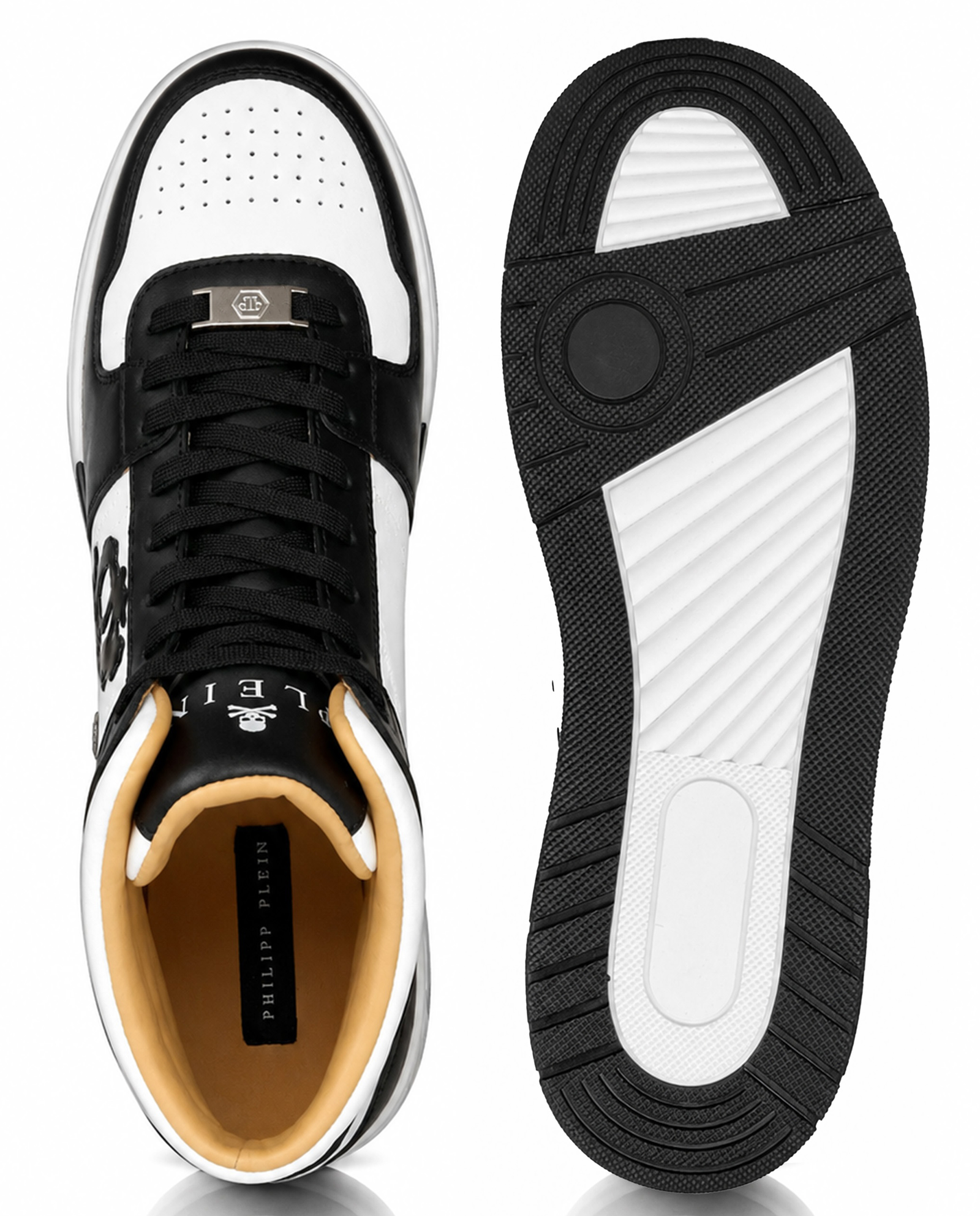 Biało-czarne sneakersy Hi-Top Notorius - Image #5