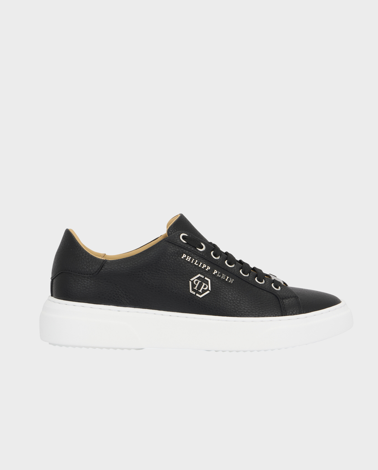 Czarne skórzane sneakersy Hexagon
