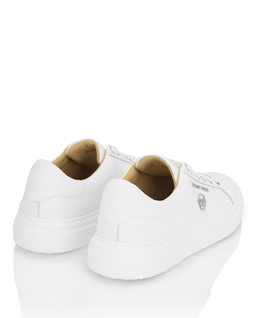 Białe skórzane sneakersy Hexagon - Image #3