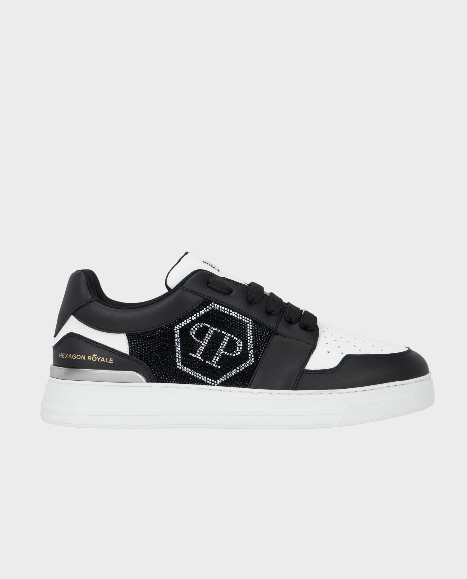 Czarno-białe sneakersy Crystal Hexagon - Image #0