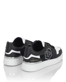 Czarno-białe sneakersy Crystal Hexagon - Image #3