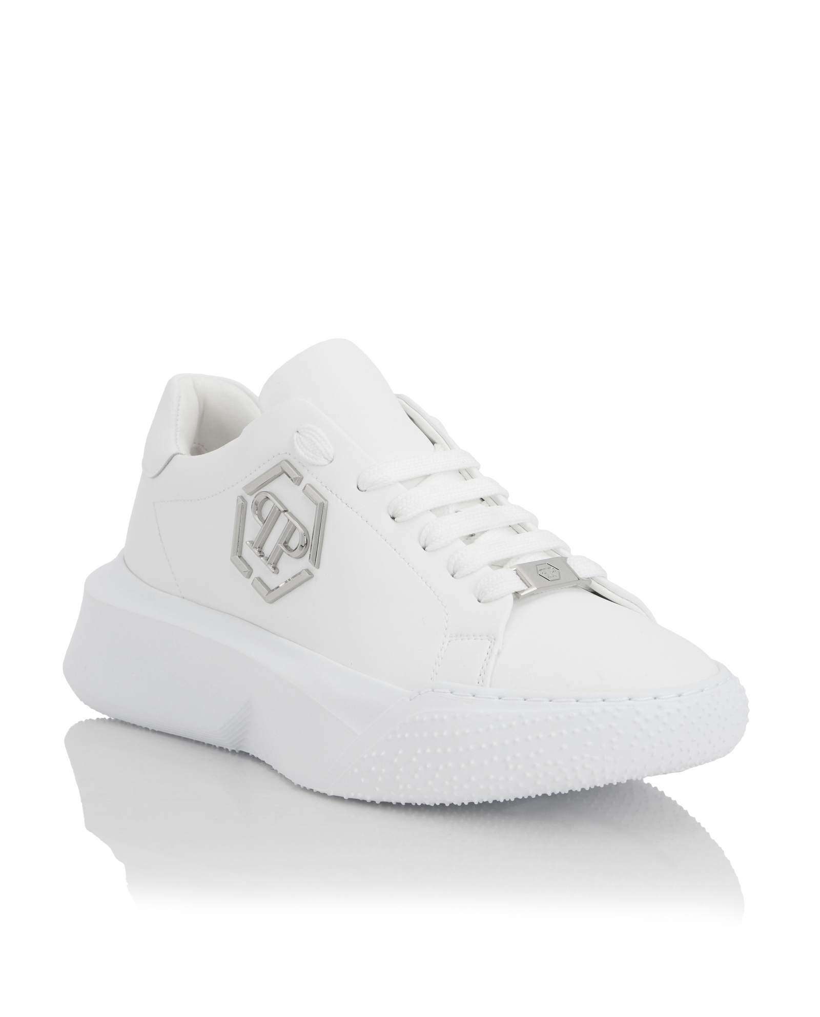 Białe sneakersy Godzilla Runner Hexagon - Image #1