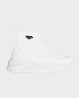 Białe sneakersy Runner Sock Skywalker - Image #0