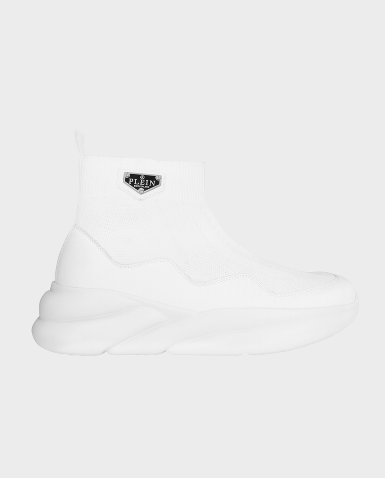 Białe sneakersy Runner Sock Skywalker