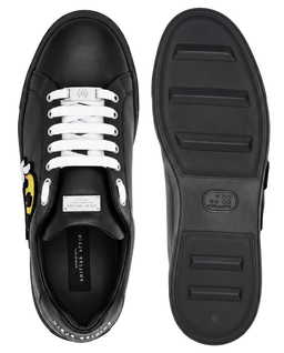 Czarne sneakersy z naszywką Plein Smile - Image #5