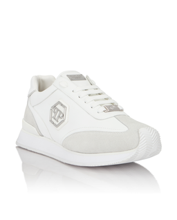Białe sneakersy Hexagon Patch - Image #1