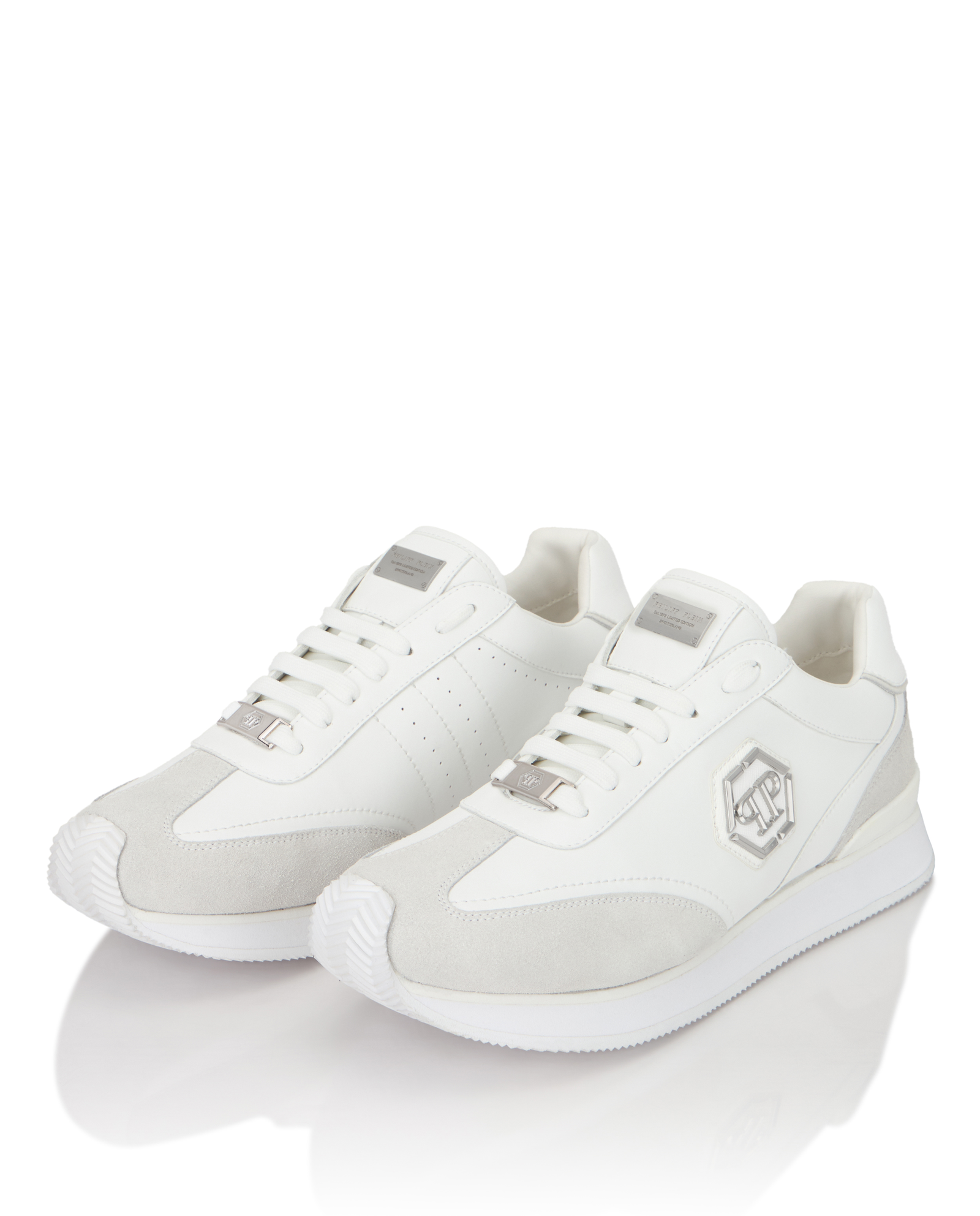 Białe sneakersy Hexagon Patch - Image #2