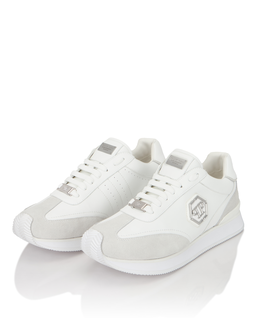 Białe sneakersy Hexagon Patch - Image #2