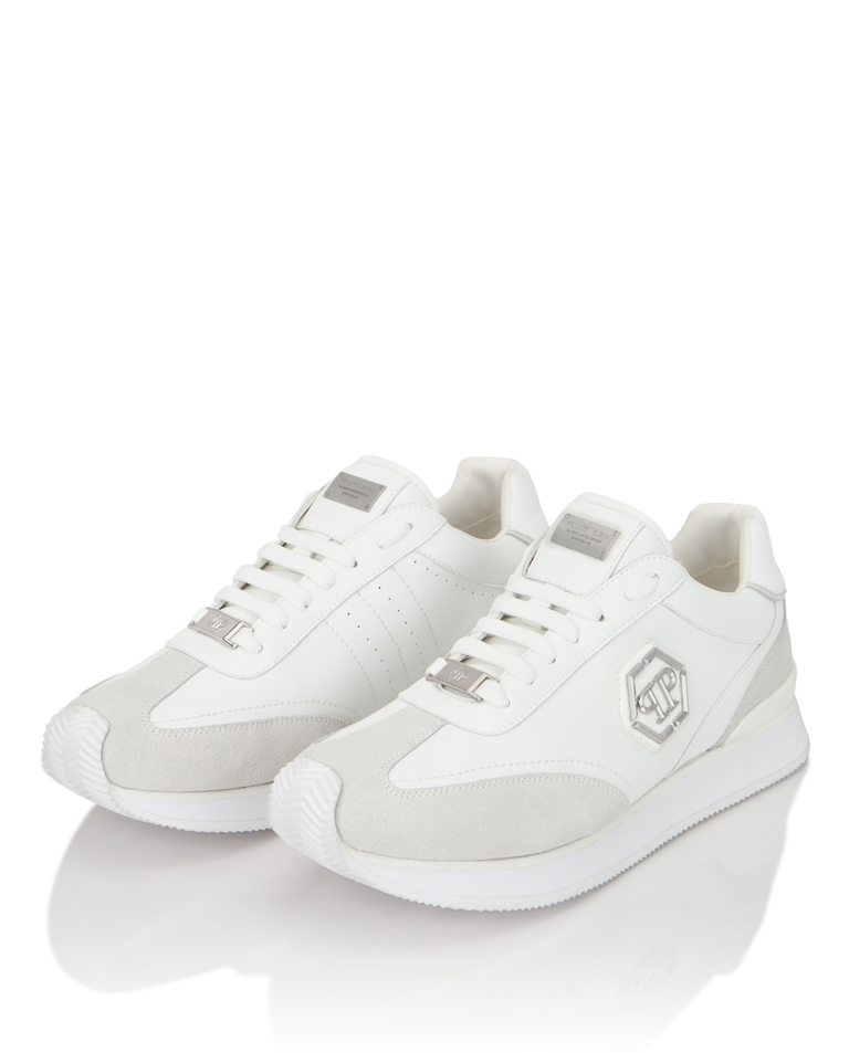 Białe sneakersy Hexagon Patch - Image #2