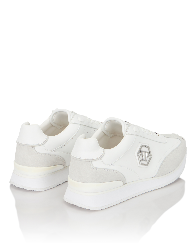 Białe sneakersy Hexagon Patch - Image #3