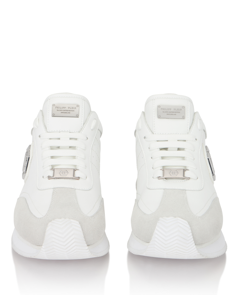 Białe sneakersy Hexagon Patch - Image #4