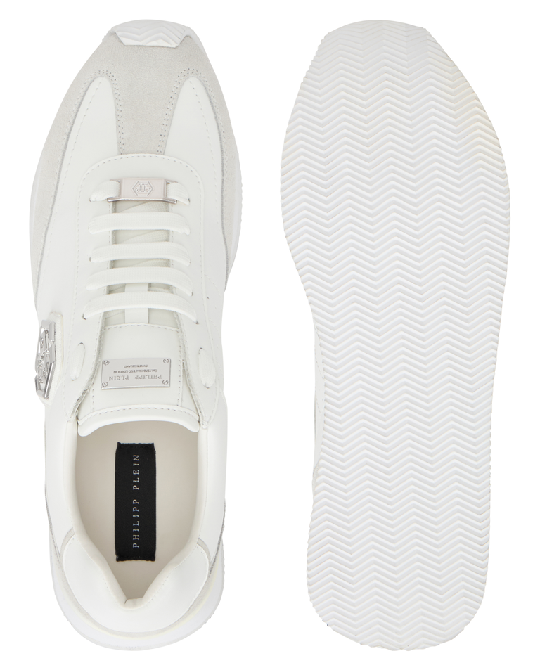 Białe sneakersy Hexagon Patch - Image #5