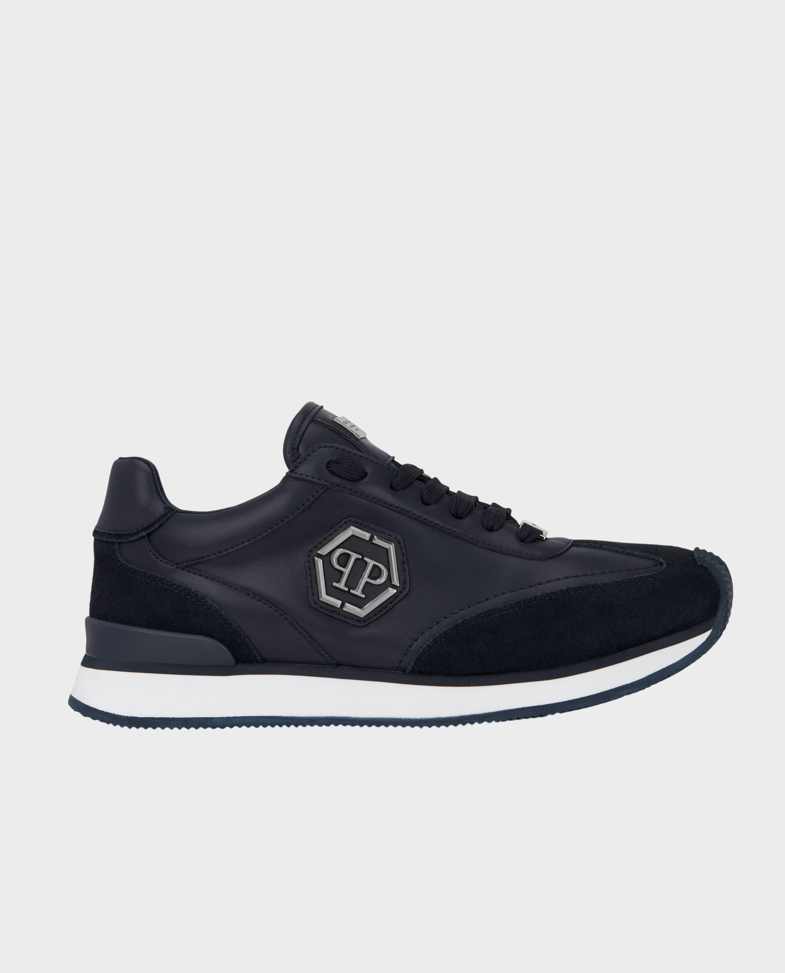 Granatowe sneakersy Hexagon Patch - Image #0