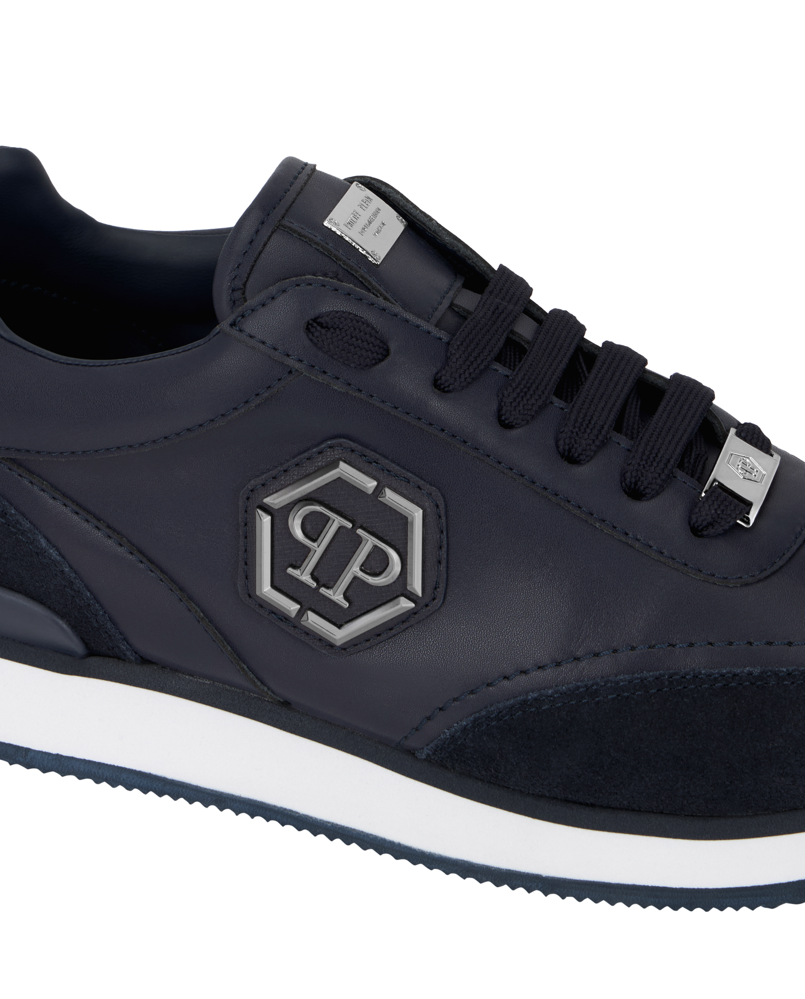 Granatowe sneakersy Hexagon Patch - Image #6