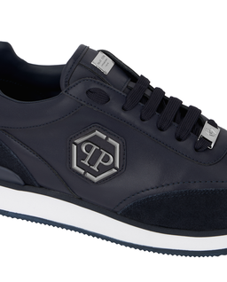 Granatowe sneakersy Hexagon Patch - Image #6
