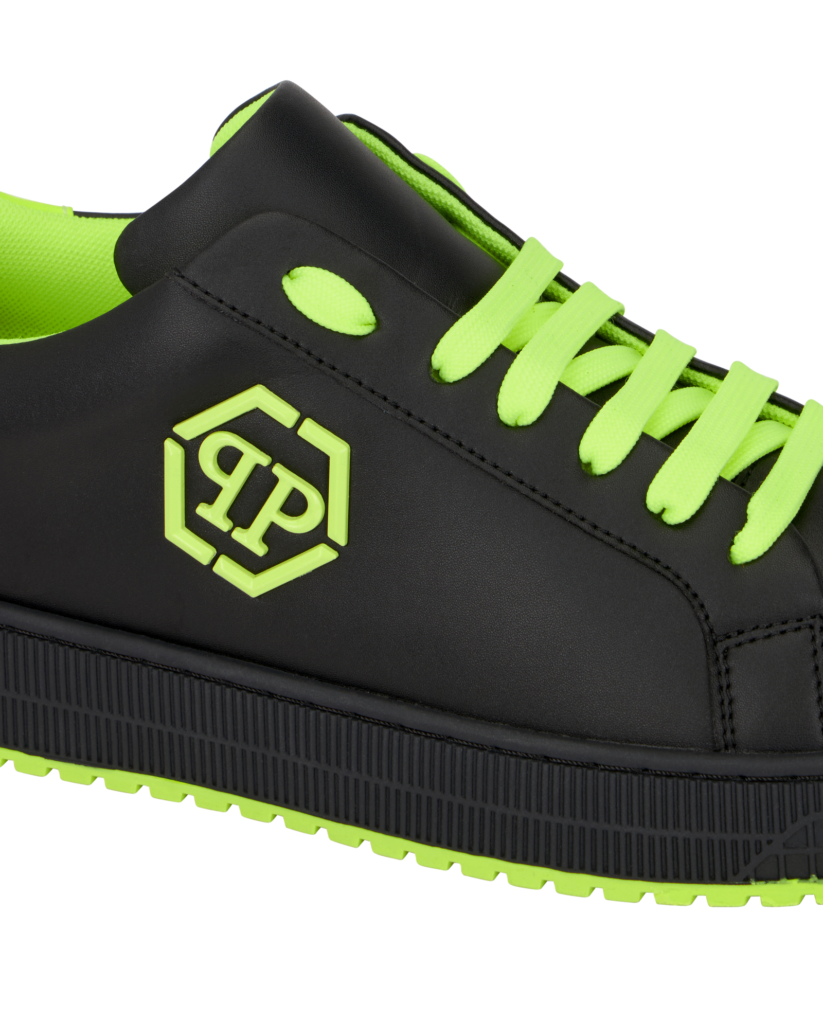 Czarne sneakersy Neon Rock - Image #6