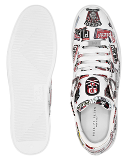 Białe sneakersy z naszywkami Carson - Image #2