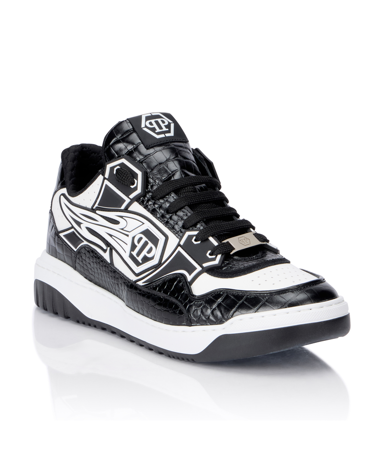 Biało-czarne sneakersy Moonwalker