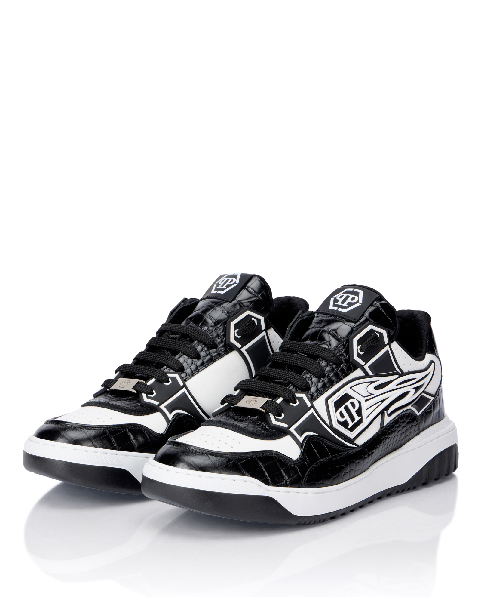 Biało-czarne sneakersy Moonwalker - Image #2