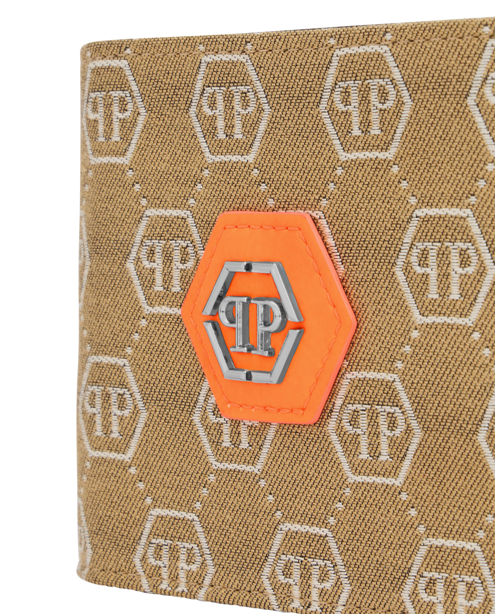 Beżowe etui na karty z monogramem - Image #2