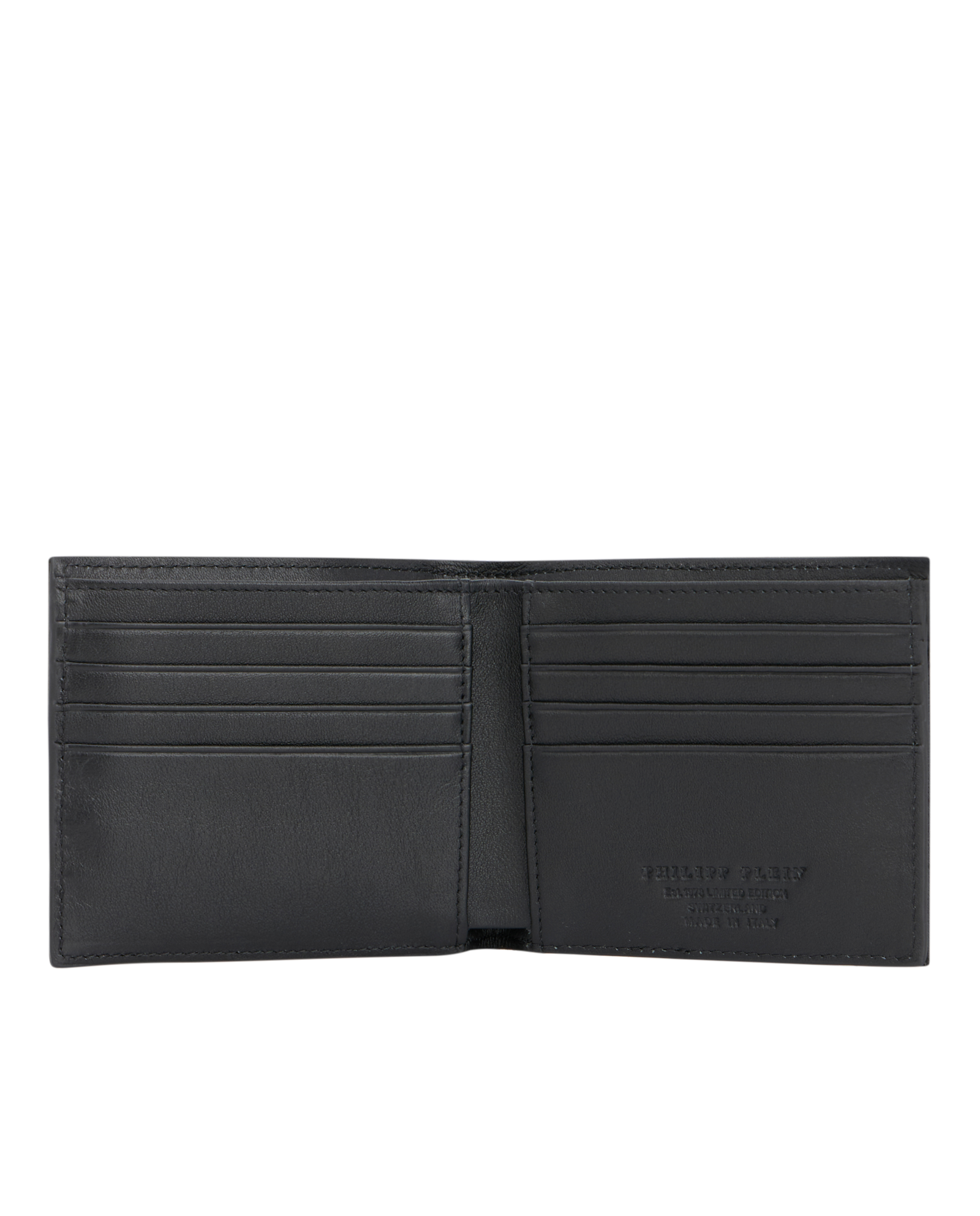 Czarne etui na karty z monogramem - Image #1