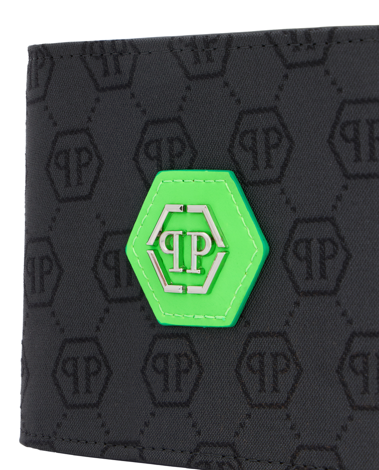 Czarne etui na karty z monogramem - Image #2