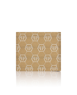 Beżowe etui na karty z monogramem - Image #3