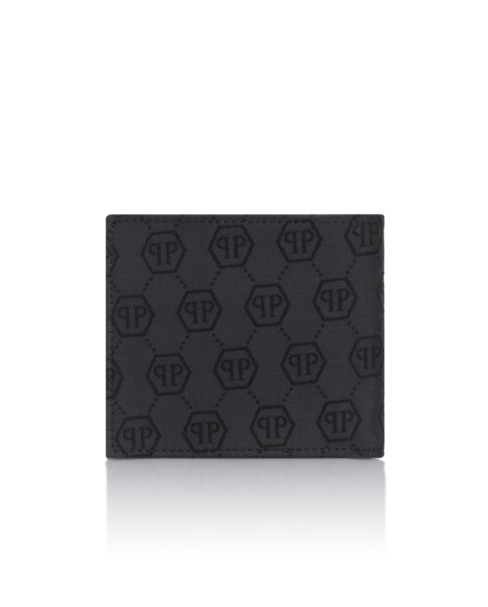 Czarne etui na karty z monogramem - Image #3