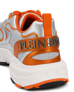 Metaliczne sneakersy z pomarańczowymi detalami Pulse X - Image #5