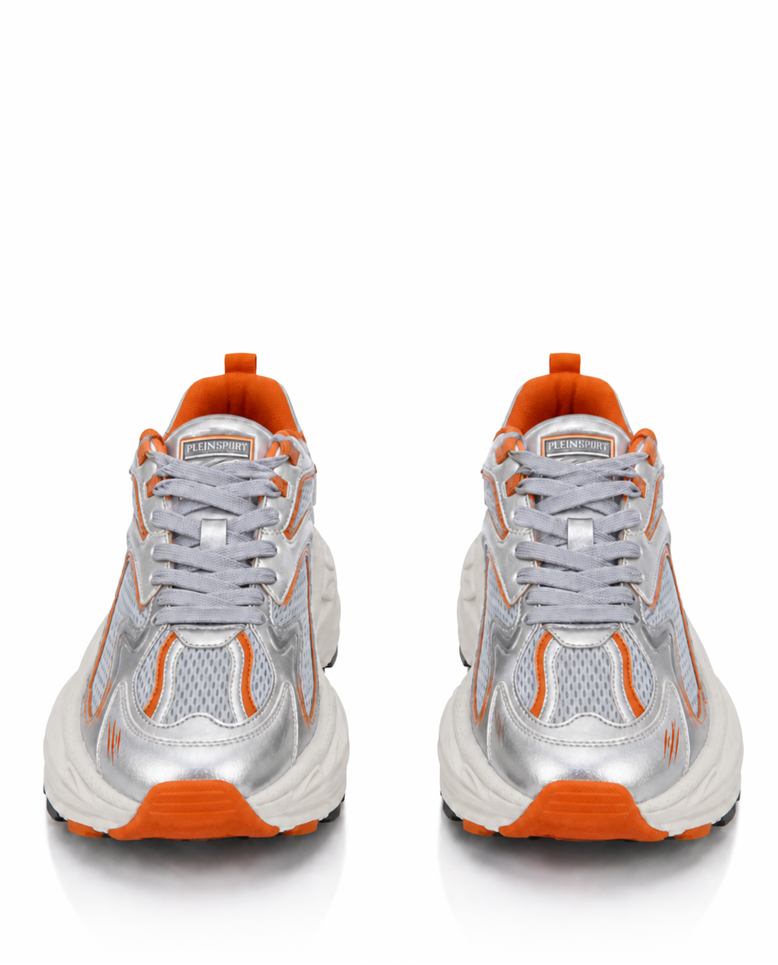 Metaliczne sneakersy z pomarańczowymi detalami Pulse X - Image #4