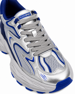 Metaliczne sneakersy z niebieskimi detalami Pulse X - Image #5