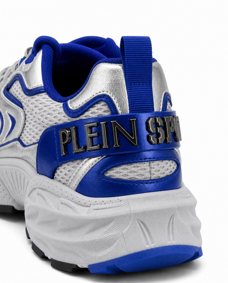 Metaliczne sneakersy z niebieskimi detalami Pulse X - Image #6