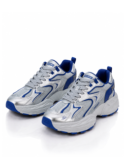 Metaliczne sneakersy z niebieskimi detalami Pulse X - Image #2
