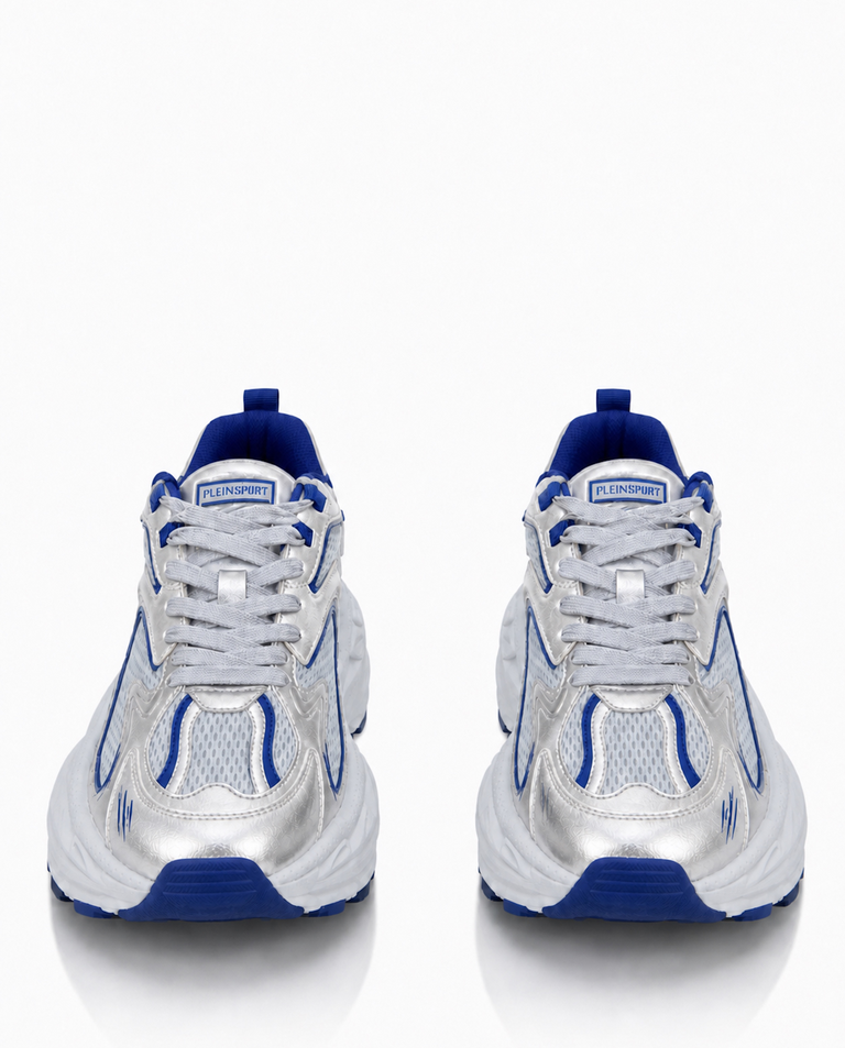 Metaliczne sneakersy z niebieskimi detalami Pulse X - Image #4