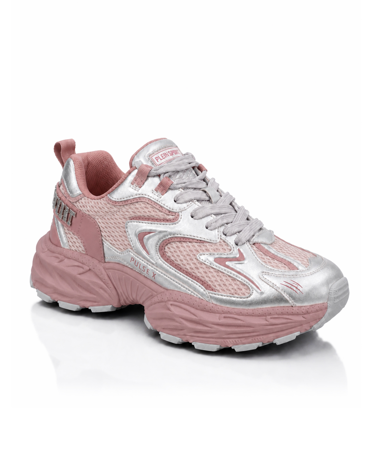 Różowe metaliczne sneakersy Pulse X