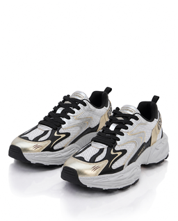 Białe sneakersy ze złotymi elementami Pulse X - Image #2