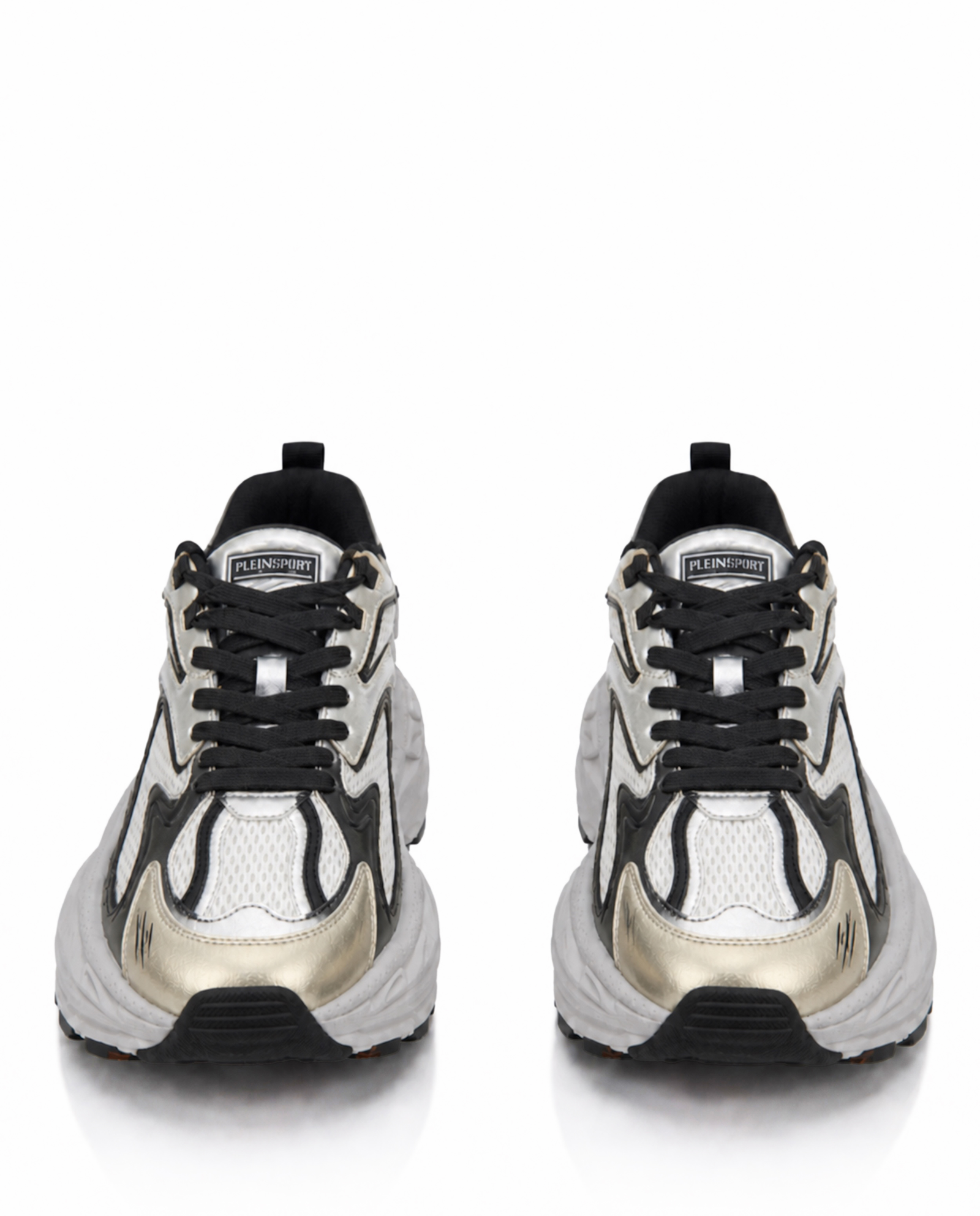 Białe sneakersy ze złotymi elementami Pulse X - Image #4