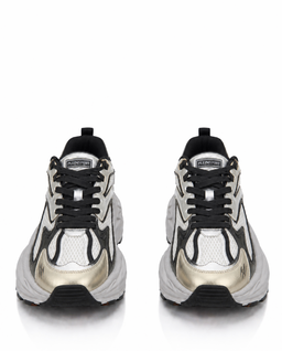 Białe sneakersy ze złotymi elementami Pulse X - Image #4