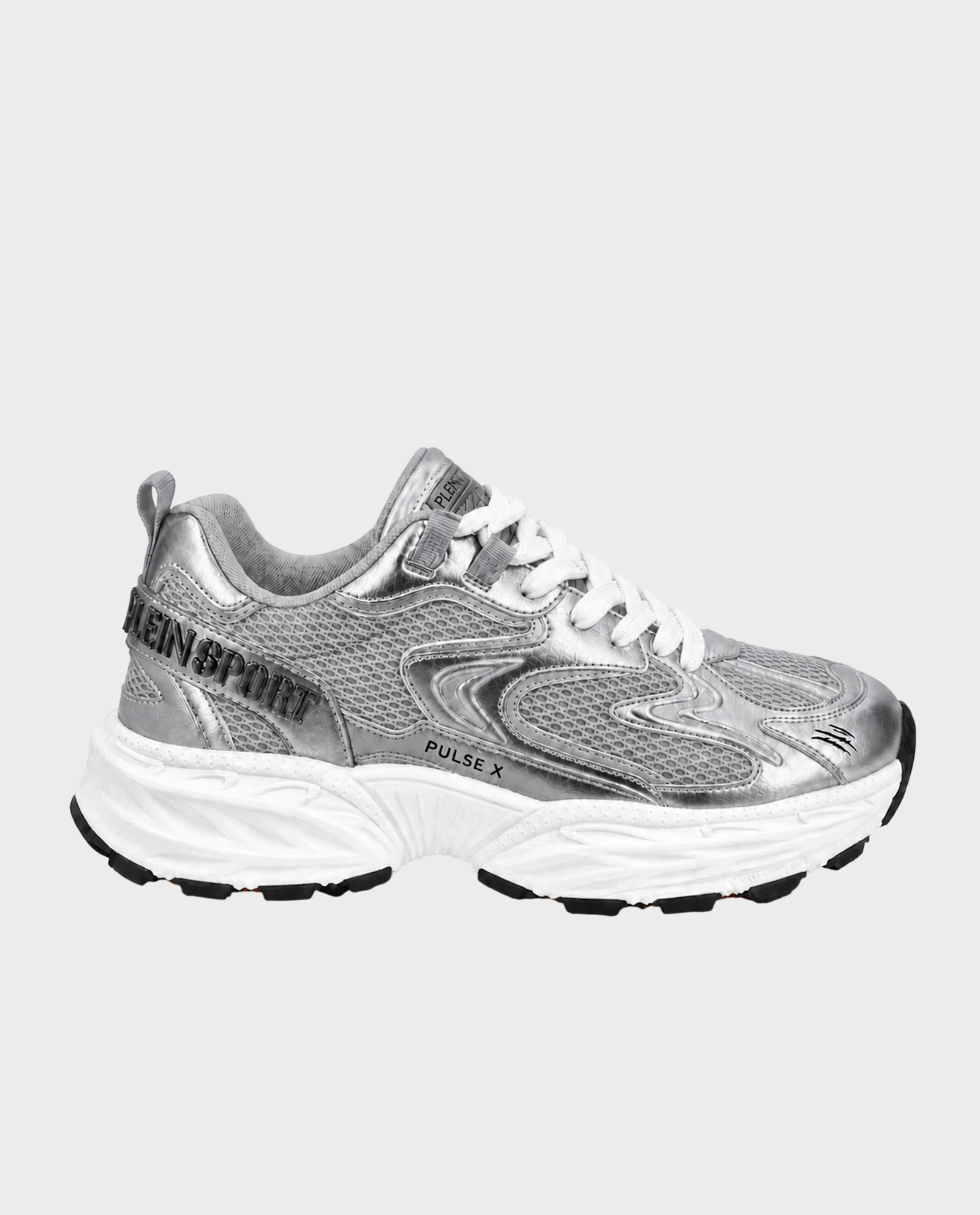 Srebrne sneakersy Pulse X - Image #0