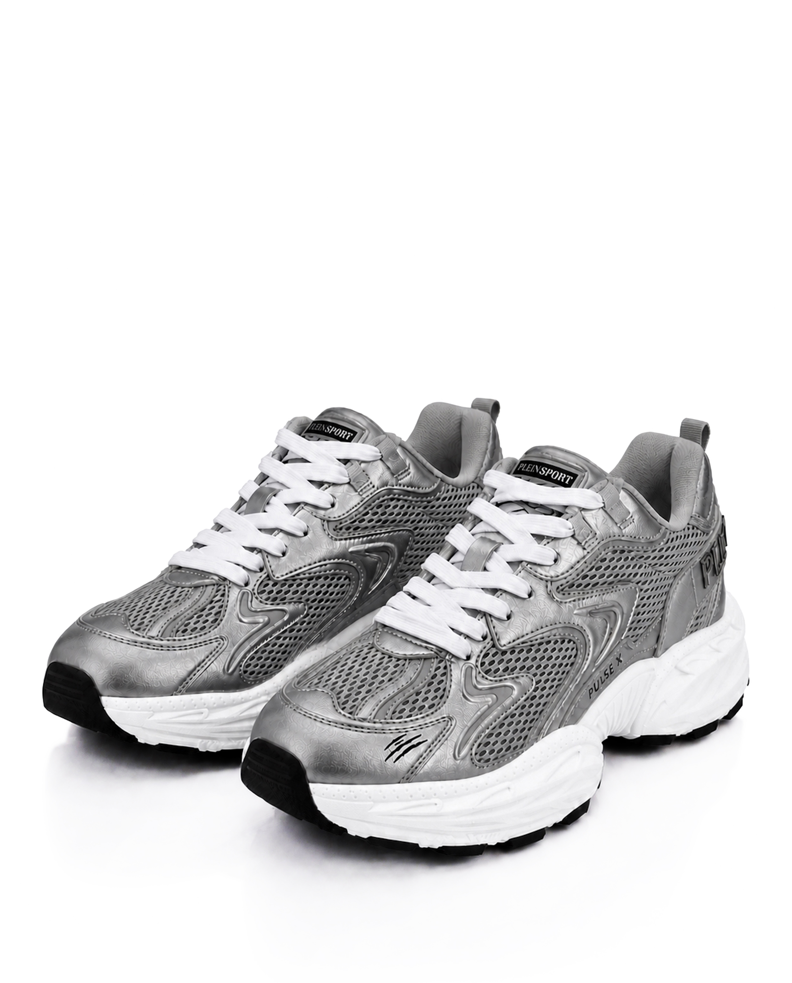 Srebrne sneakersy Pulse X - Image #2