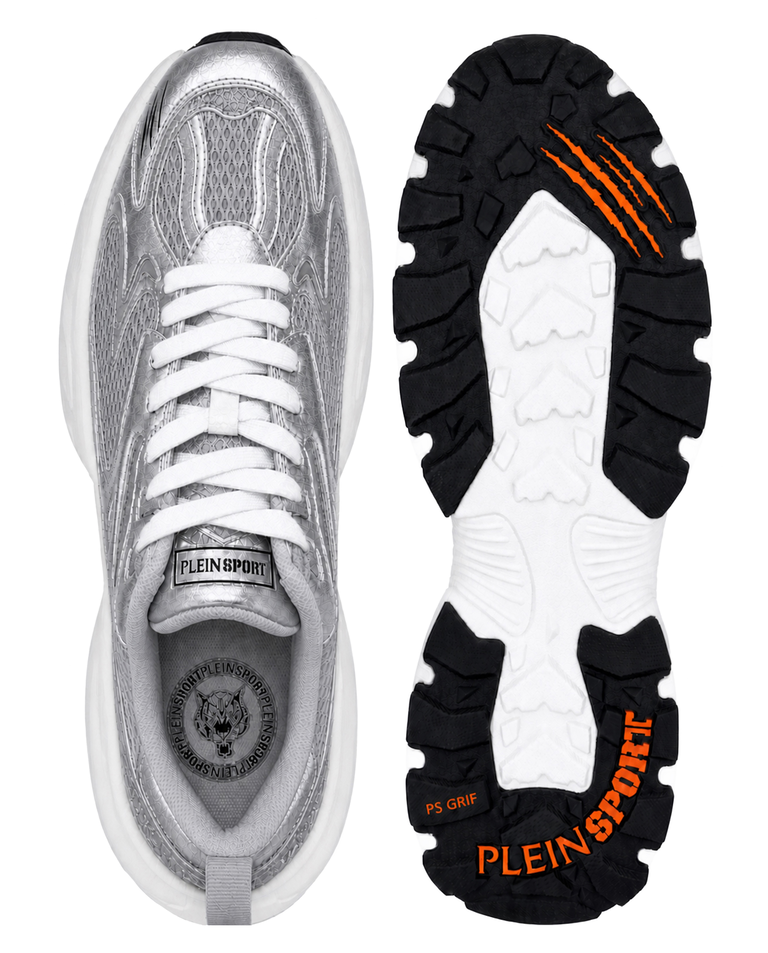 Srebrne sneakersy Pulse X - Image #7