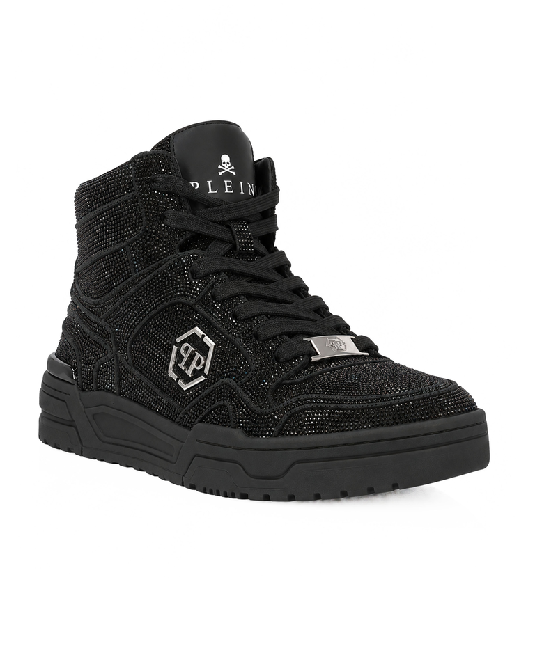 Czarne sneakersy z kryształkami Predator V2 Strass